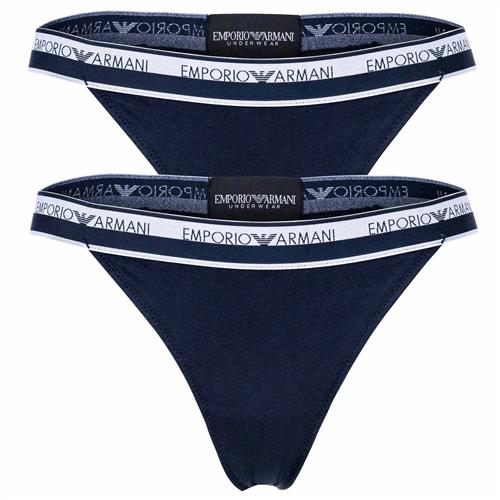 Emporio Armani String  marin / hvid