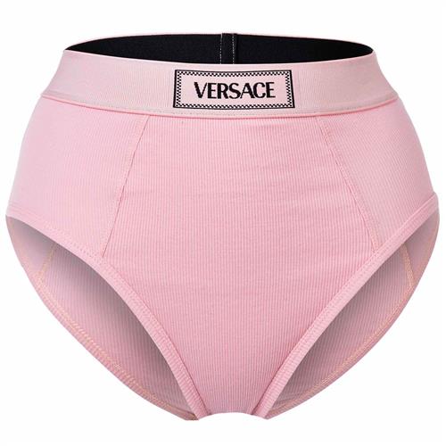 VERSACE Slip  lyserød / sort