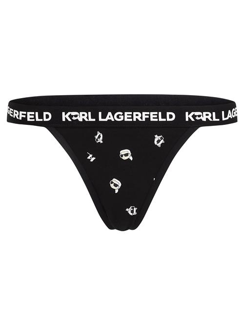 Karl Lagerfeld String 'Ikonik'  sort / hvid