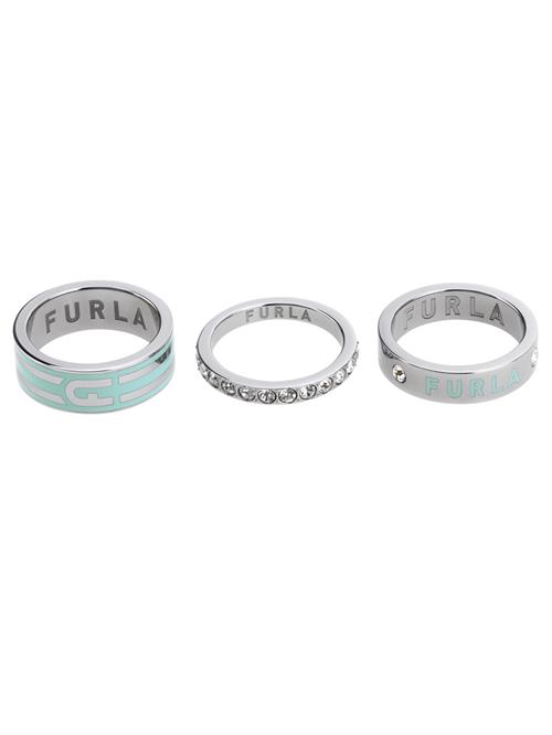 Se Furla Jewellery Ring  turkis / sølv / transparent ved About You