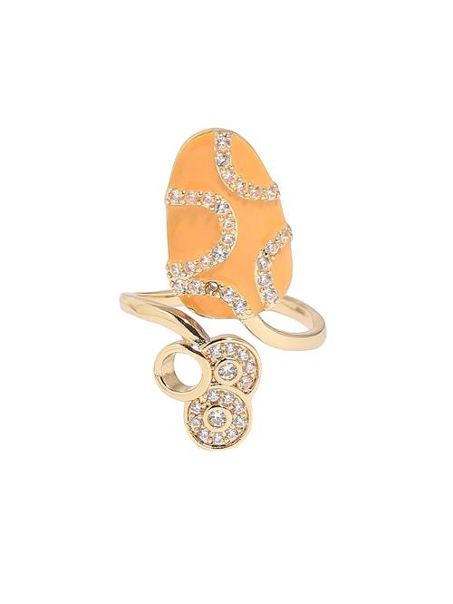 SOHI Ring  guld / orange