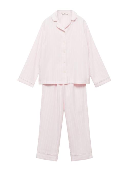 MANGO KIDS Nattøj 'Sofia'  pastelpink / hvid