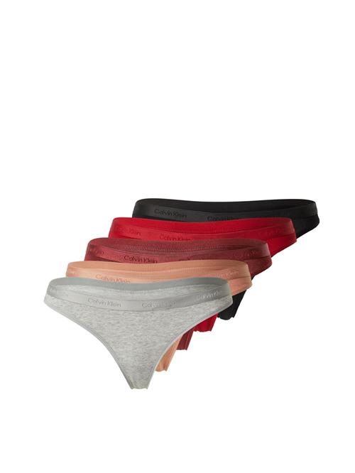 Calvin Klein Underwear String  sand / grå / rød / burgunder / sort