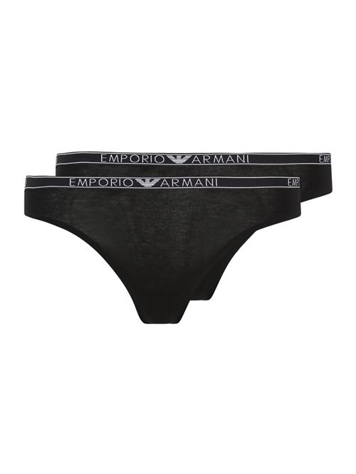 Emporio Armani String  sort / hvid