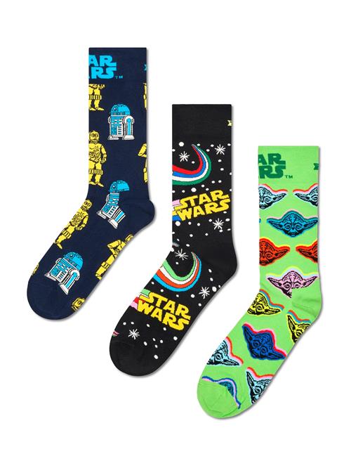 Happy Socks Sokker 'STAR WARS'  navy / gul / æble / sort