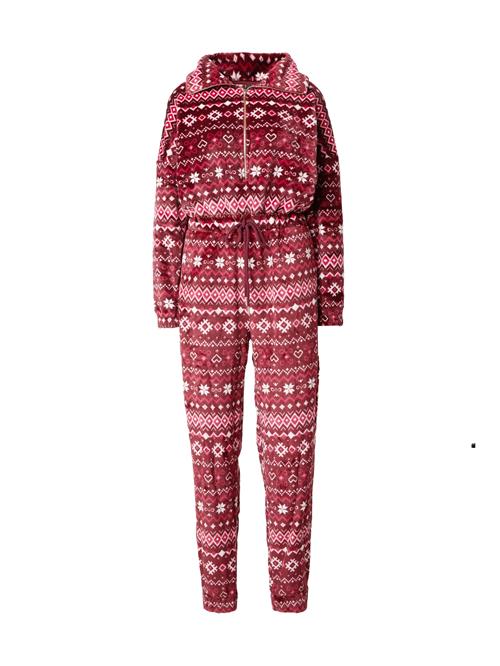 Hunkemöller Pyjamas  grenadine / burgunder / hvid