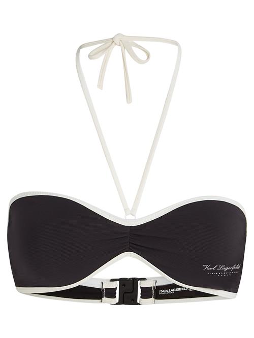 Se Karl Lagerfeld Bikinioverdel 'HOTEL'  sort / hvid ved About You