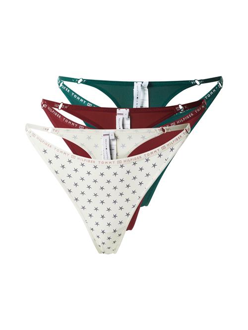 Tommy Hilfiger Underwear String  gran / vinrød / hvid