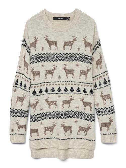 VERO MODA Pullover  lysebeige / mokka / sort