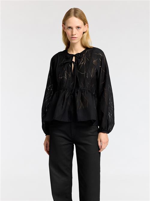 Se SELECTED FEMME Bluse  sort / sølv ved About You