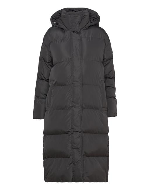 Superdry Longline Hooded Puffer Coat Superdry Black