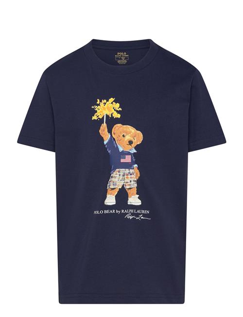 Ralph Lauren Kids Polo Bear Cotton Jersey Tee Ralph Lauren Kids Blue