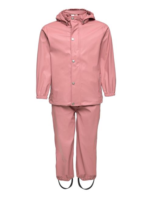 En Fant Rainwear Set Solid En Fant Pink