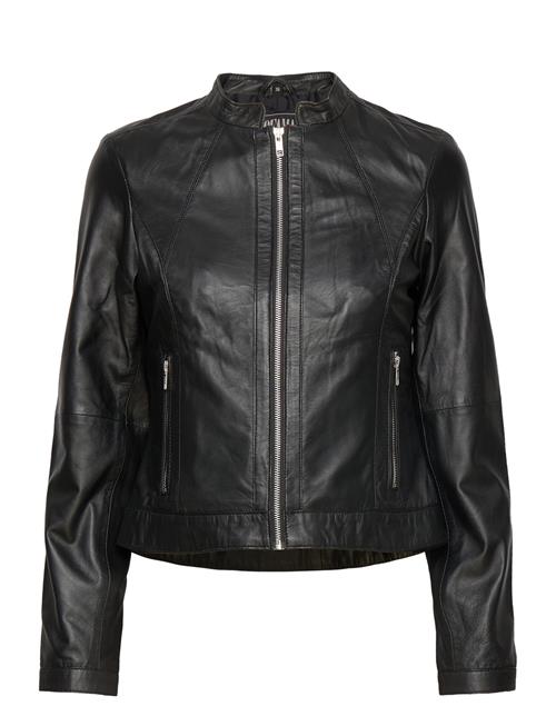 Ariel Classic Leather Jacket Jofama Black