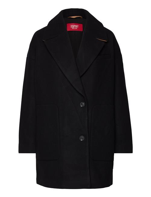 Esprit Casual Women Coats Woven Regular Esprit Casual Black