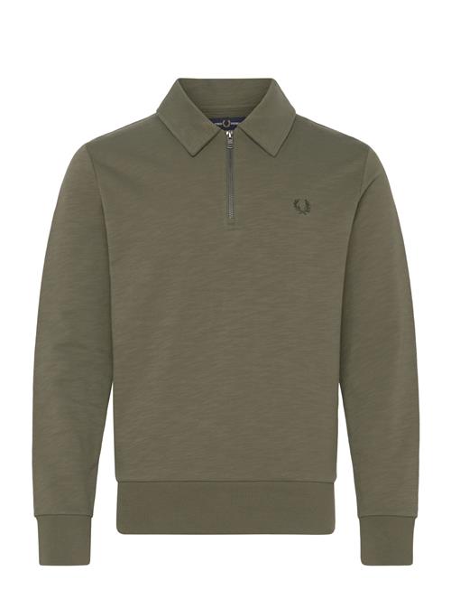 Fred Perry Z/N Collar Sweatshirt Fred Perry Green