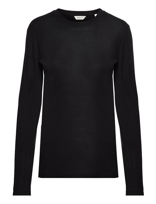 Slim Lightweight Ls T-Shirt GANT Black