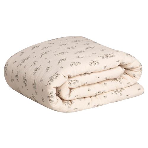 garbo&friends Polstret Musselin Tæppe Bluebell | Beige | 0