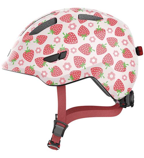 Abus Cykelhjelm - Smiley 3.0 Led - Rose Strawberry