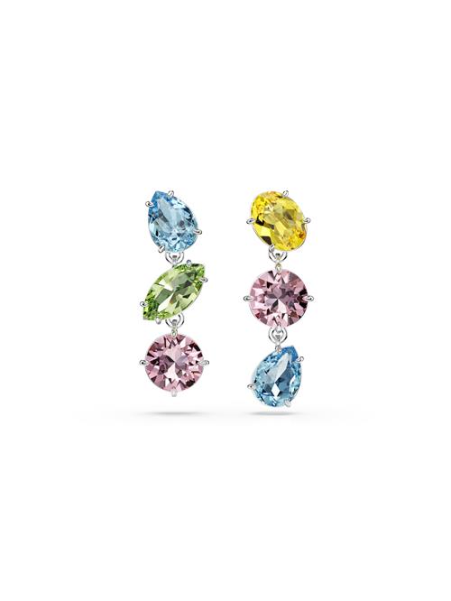 Swarovski Øreringe 'Gema'  aqua / citron / lysegrøn / gammelrosa