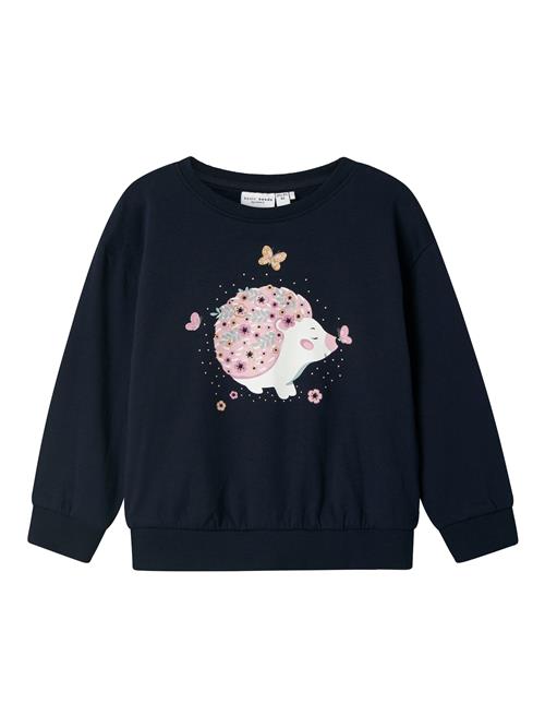 NAME IT Sweatshirt 'NMFVILOUI'  safir / lysegrøn / lyserød / hvid