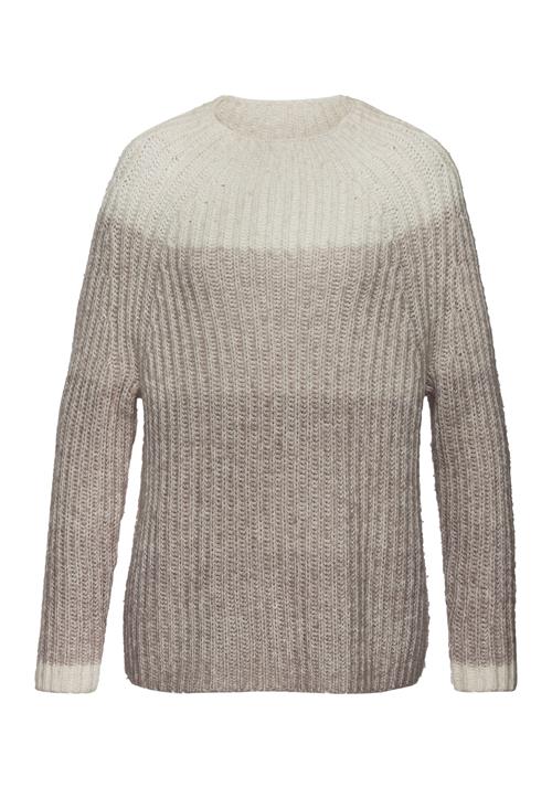 LASCANA Pullover  taupe / hvid