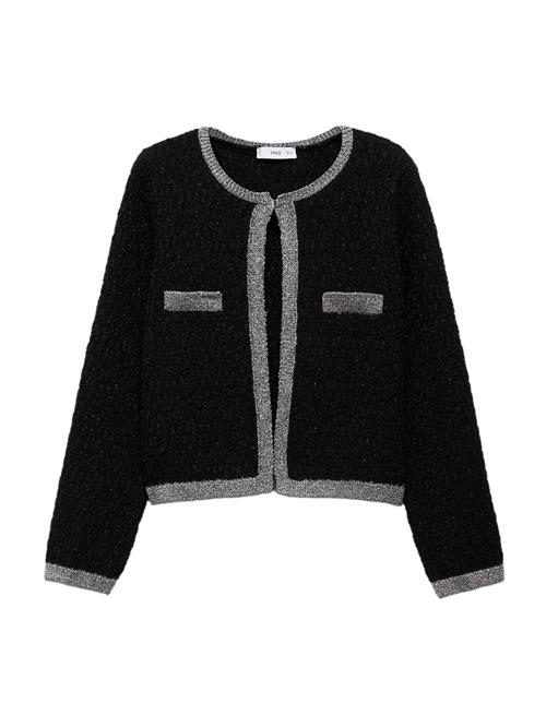 MANGO Cardigan 'Royal'  grå / sort