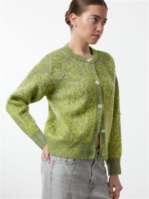 Trendyol Cardigan  grå / lime