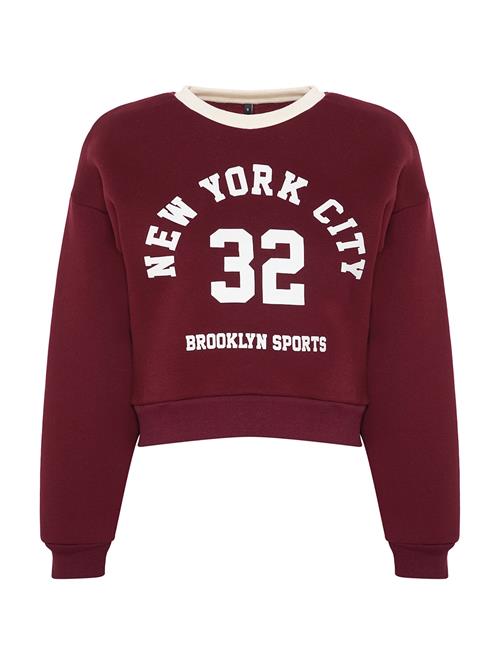 Se Trendyol Sweatshirt  beige / bordeaux ved About You