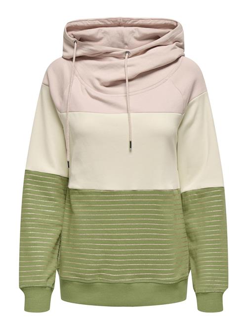 ONLY Sweatshirt 'Maddie'  beige / lysegrøn / pink / lys pink