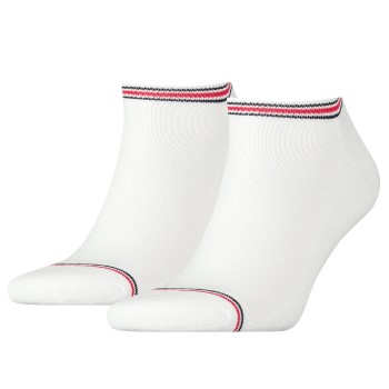 Tommy Hilfiger Legwear Tommy Hilfiger Strømper 4P Men Iconic Sports Sneaker Sock Hvid bomuld Str 43/46 Herre