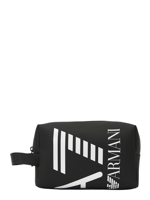 EA7 Emporio Armani Toilettaske 'TRAIN BEAUTY'  sort / hvid