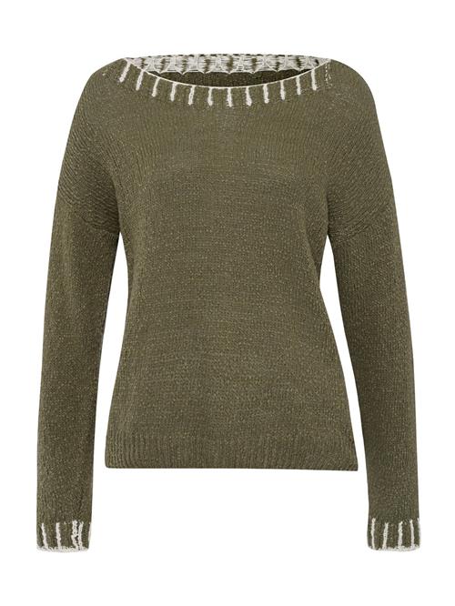 Se heine Pullover  khaki / hvid ved About You