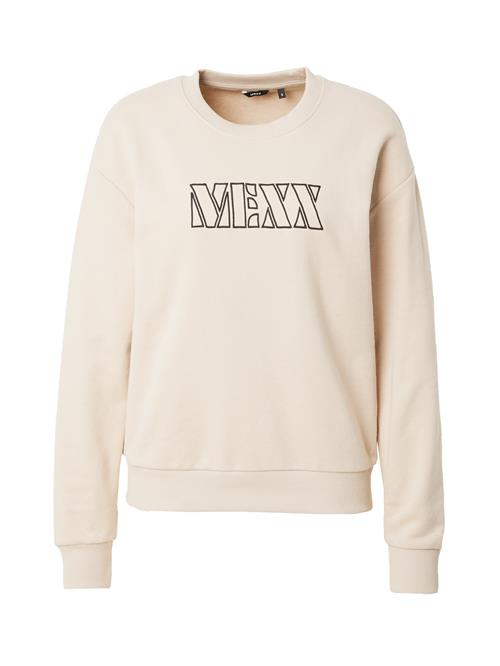 MEXX Sweatshirt  lysebeige / sort