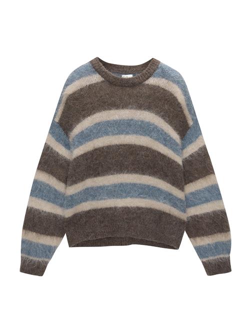 Pull&Bear Pullover  ecru / safir / brun-meleret