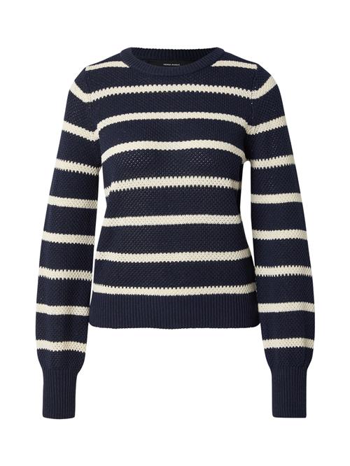 VERO MODA Pullover 'VMAMAZING'  navy / hvid