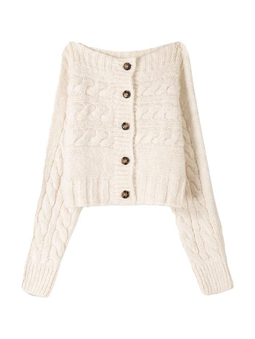 Se Bershka Cardigan  ecru ved About You