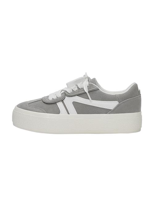 Pull&Bear Sneaker low  mørkegrå / hvid