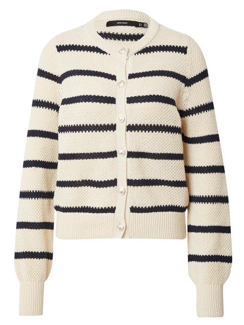 VERO MODA Cardigan 'VMAMAZING'  beige / navy