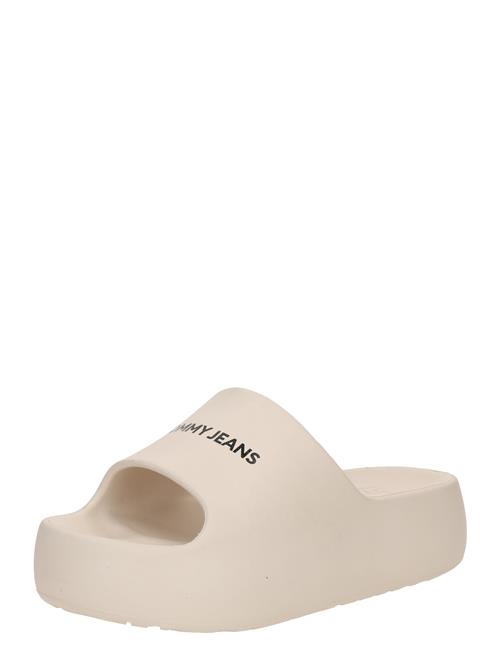 Tommy Jeans Pantoletter 'ESS'  creme / sort