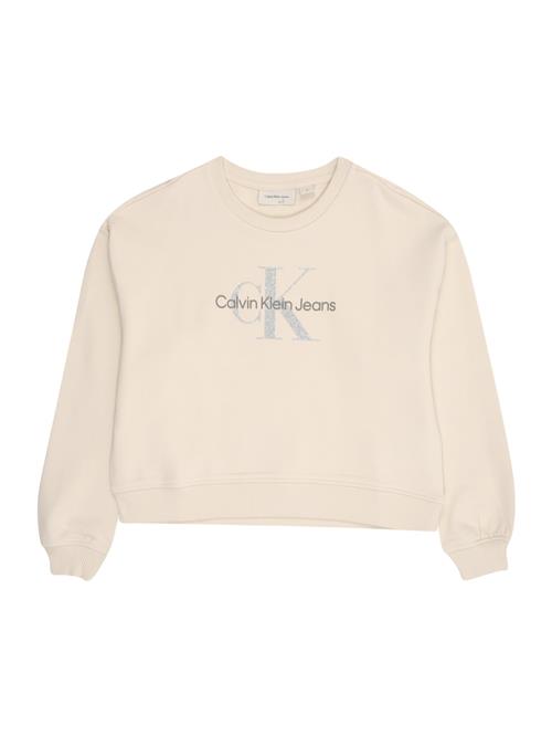 Calvin Klein Jeans Sweatshirt  creme / mørkegrå / sølv