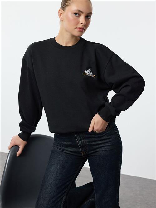 Trendyol Sweatshirt  grå / sort