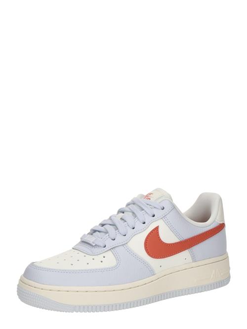 Nike Sportswear Sneaker low 'AIR FORCE 1 '07'  pastelblå / orange / hvid