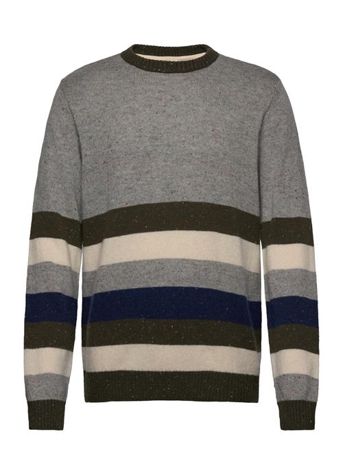 Akrico Nep Yarns Stripe Knit Anerkjendt Grey