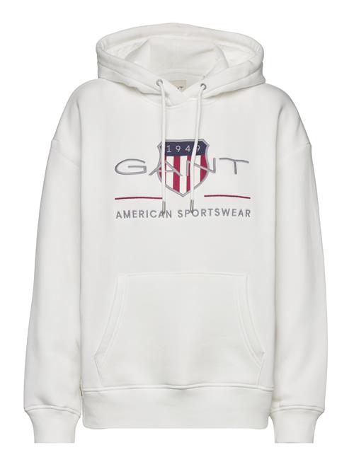 GANT Rel Archive Shield Hoodie GANT White