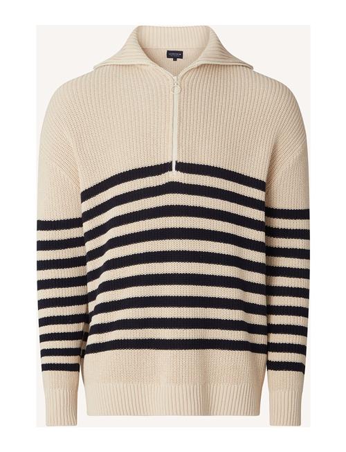 Lexington Clothing Tom Dry Cotton Half-Zip Sweater Lexington Clothing Cream