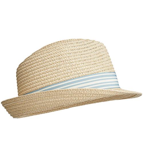 Liewood Hat - Doro Feodora - Stripe Ice Blue/Creme De La Creme