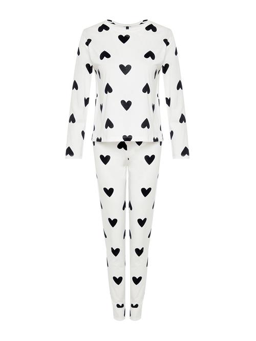 Trendyol Pyjamas  sort / hvid