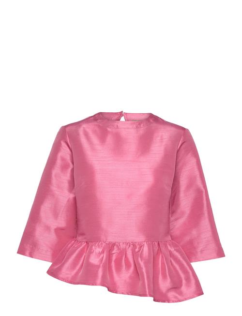 Stella Nova Crispy Peplum Blouse Stella Nova Pink