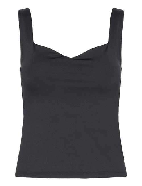 Mango Knit Strap Top Mango Black